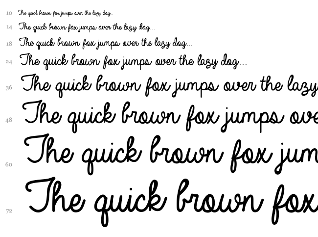 Always In My Heart font waterfall